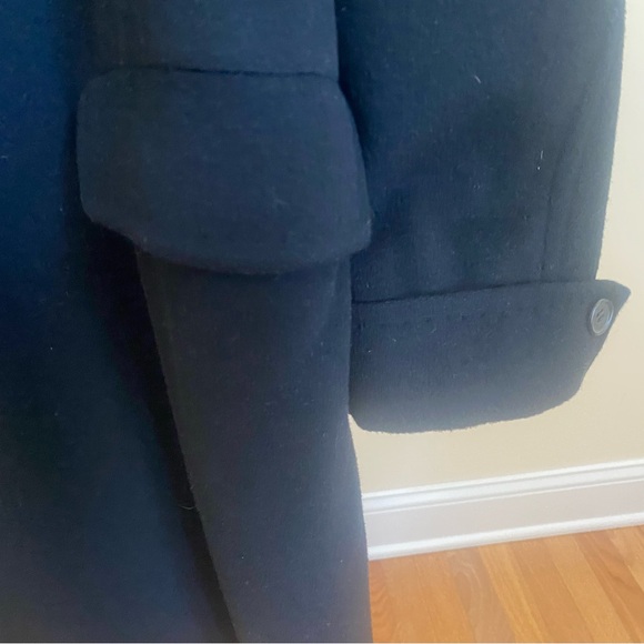 Men’s Black Vintage Italian Fabric Top Coat SIZE 44 ! - Picture 4 of 13